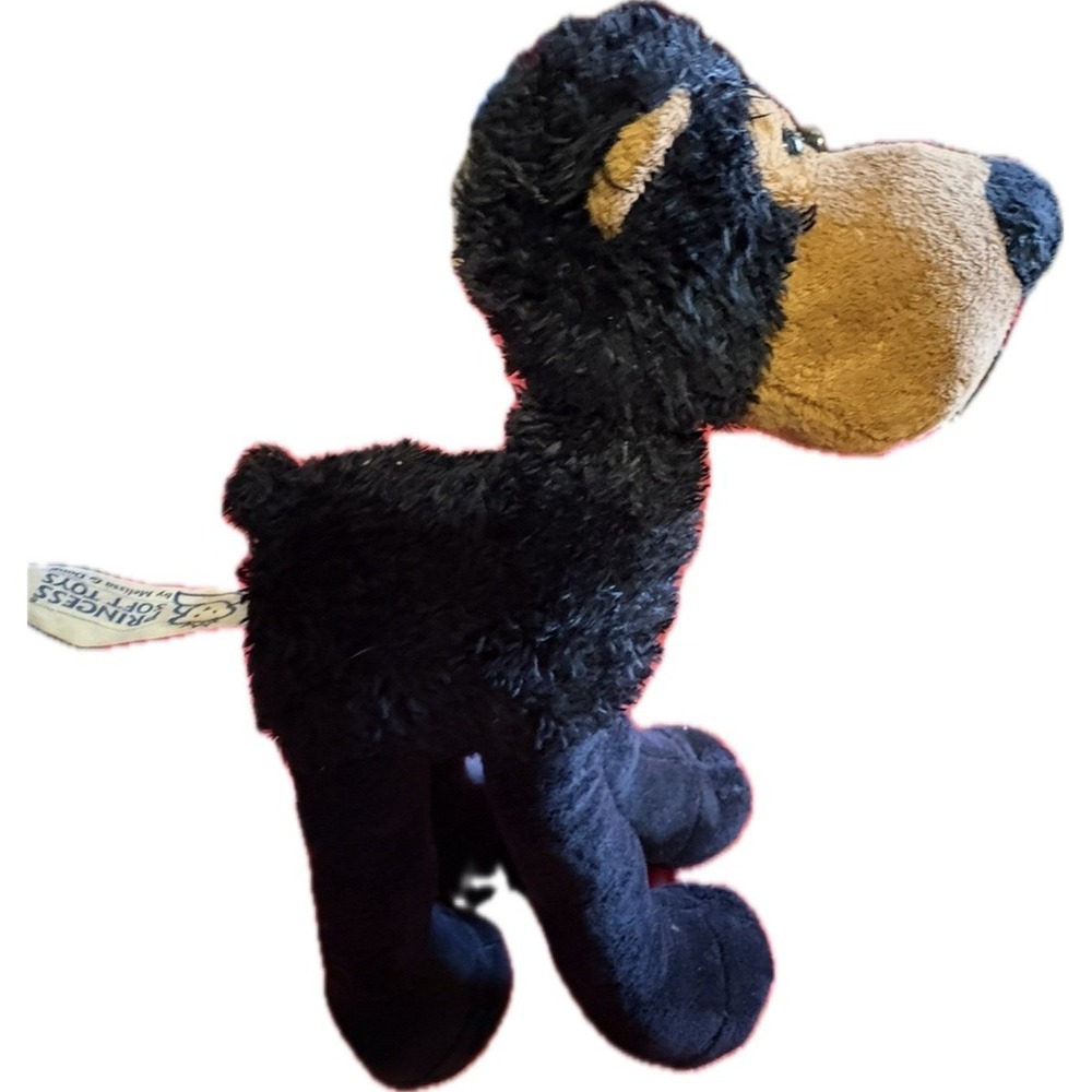 Princess Soft Toys Lanky Long Legged Black Dog Plush Knobby Knees Standing